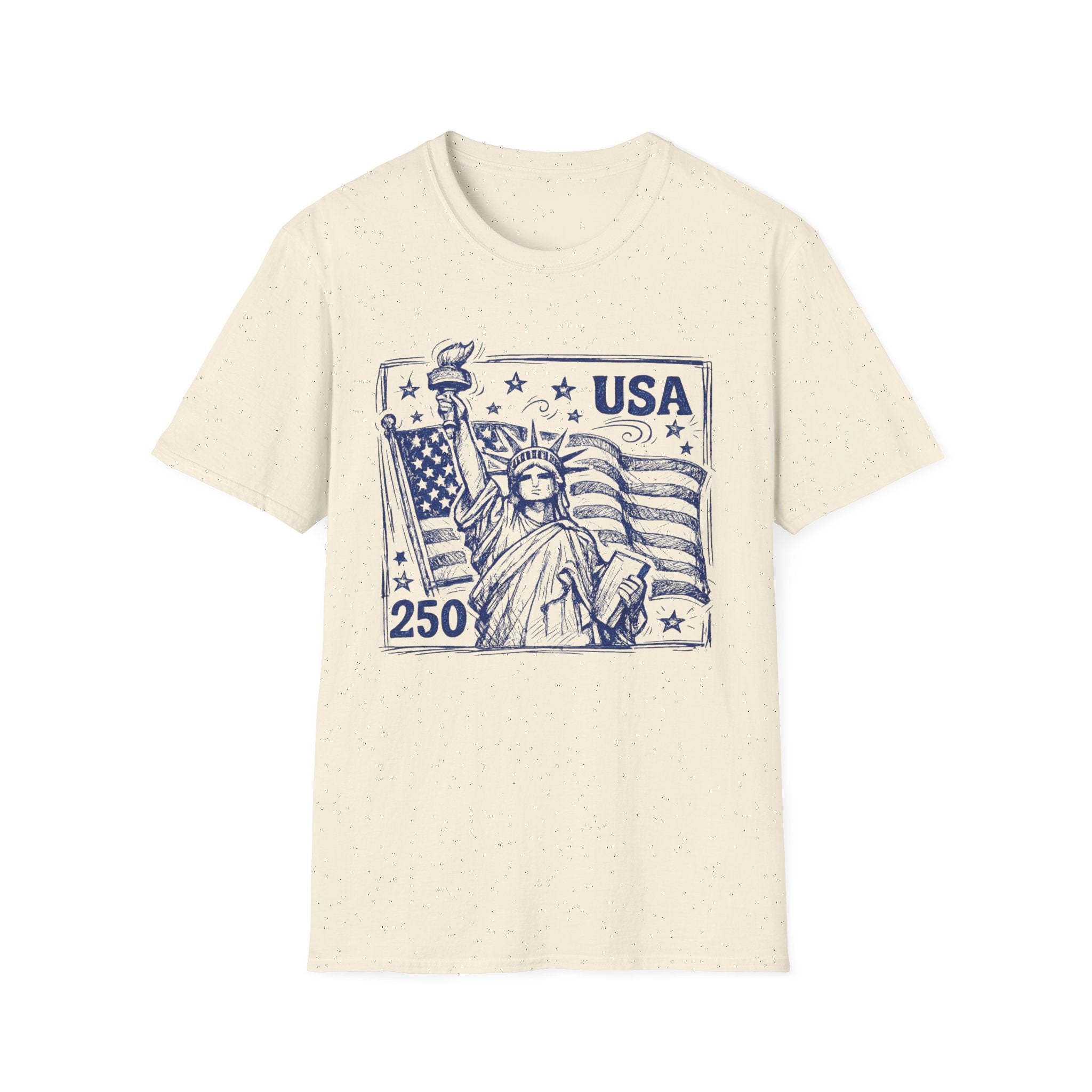 USA Statue of Liberty T-Shirt — Vintage Flag Patriotic Tee
